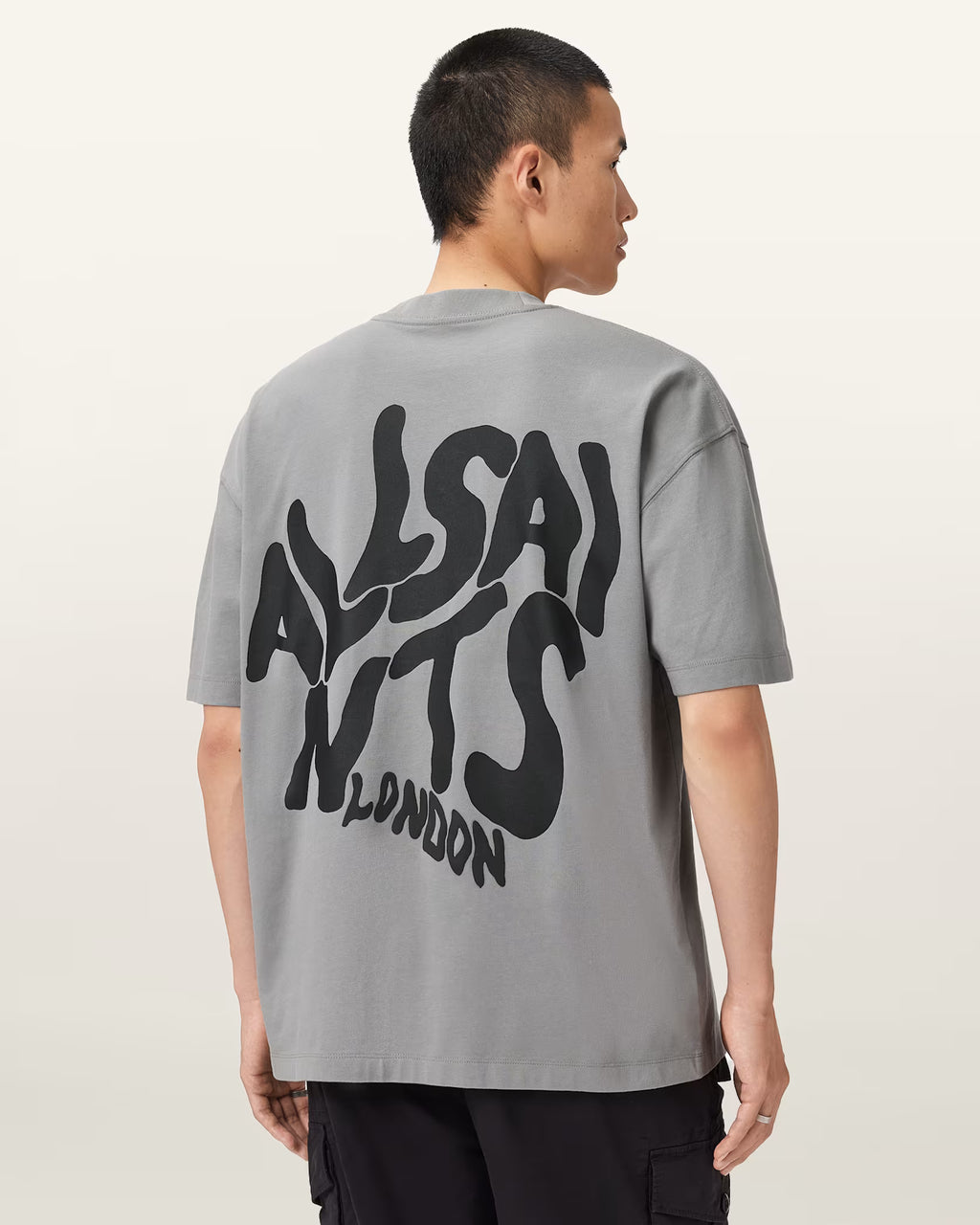 AllSaints Orlando Logo Print Oversized T-Shirt