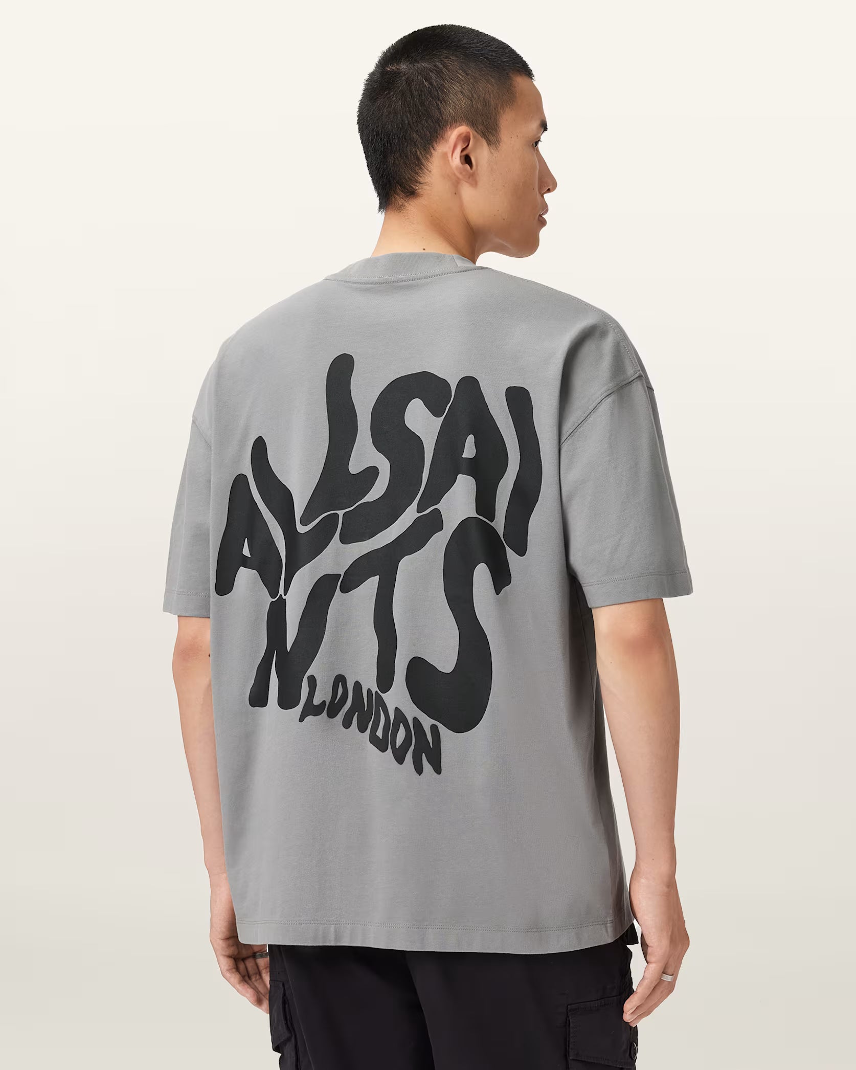 AllSaints Orlando Logo Print Oversized T-Shirt