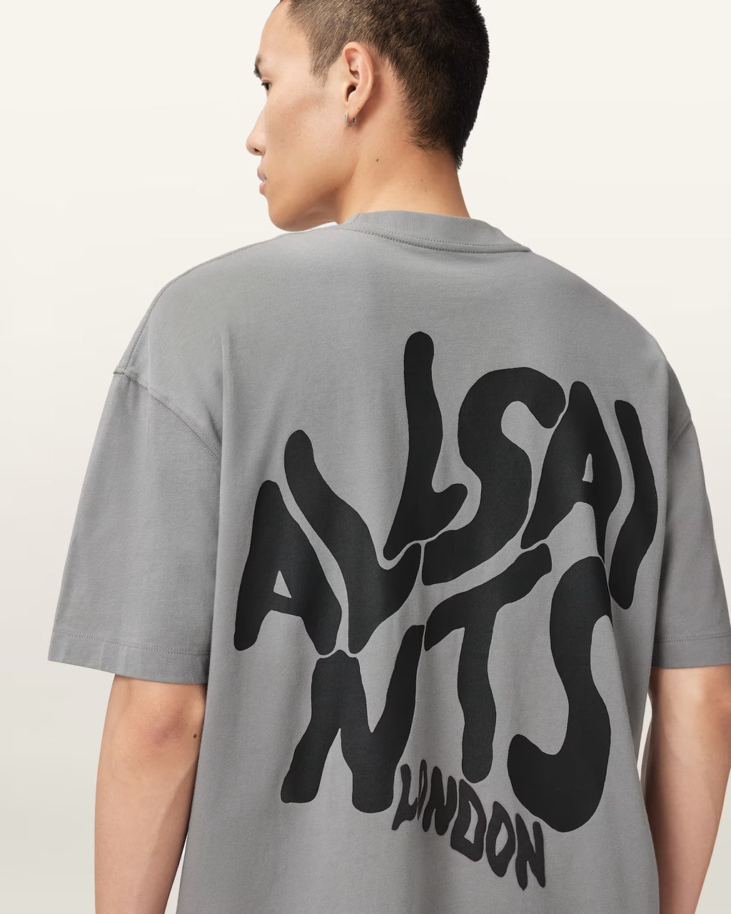 AllSaints Orlando Logo Print Oversized T-Shirt