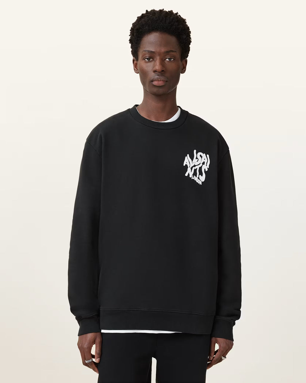 AllSaints Orlando Oversized Crew Neck Sweatshirt