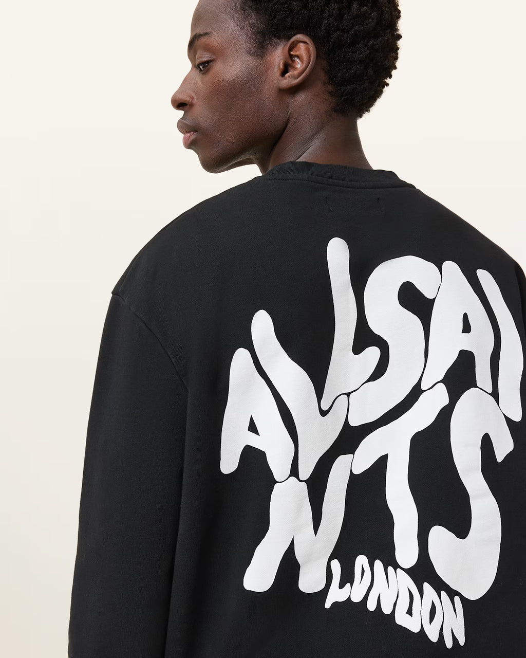 AllSaints Orlando Oversized Crew Neck Sweatshirt