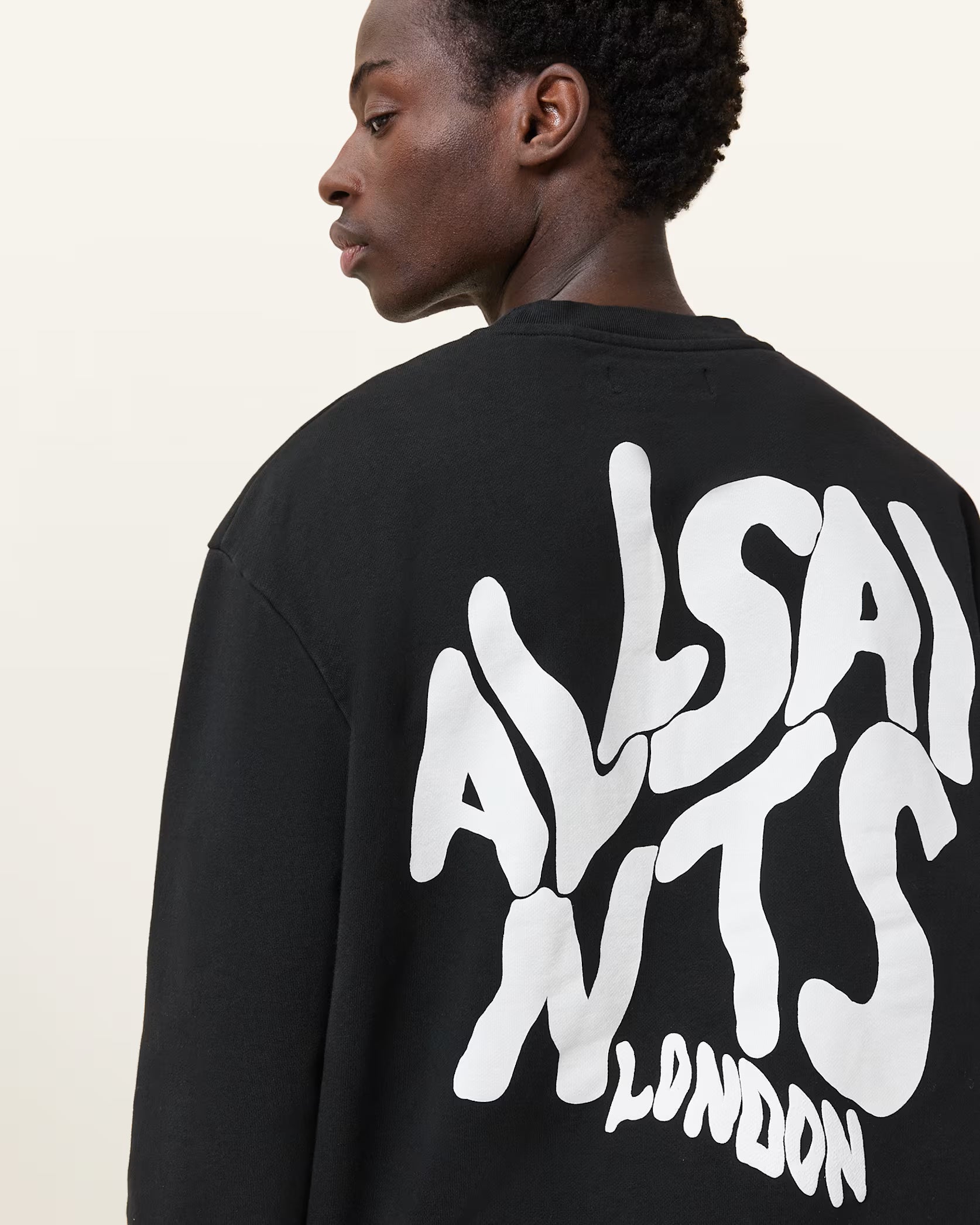 AllSaints Orlando Oversized Crew Neck Sweatshirt