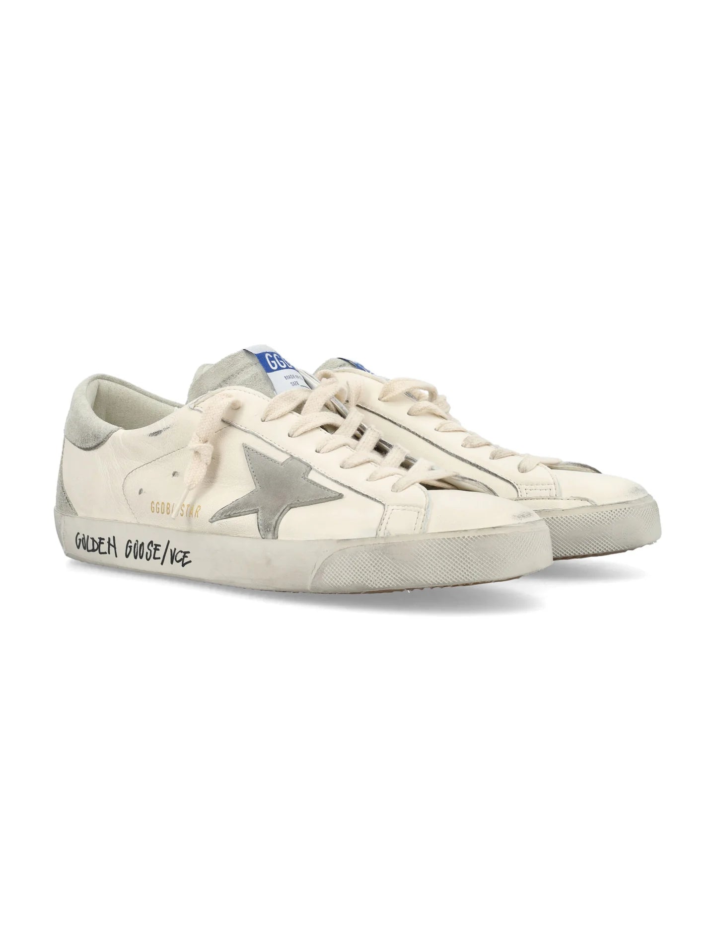 Golden Goose super-star white leather