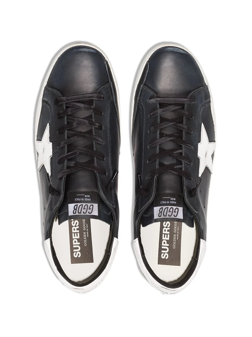 Golden Goose super-star black leather